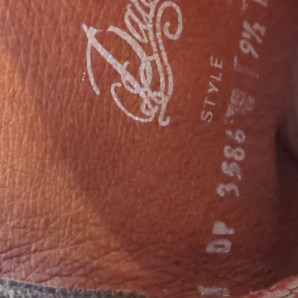 DAN POST DP3586 Liberty American Flag leather cowgirl western boots snip toe 9.5 - Picture 16 of 16